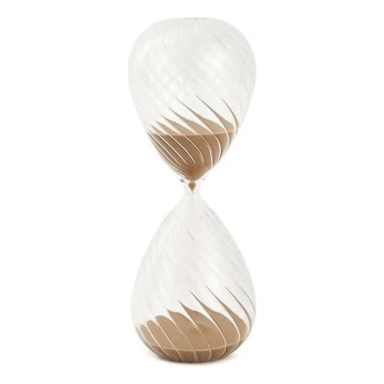 Ampulheta Decorativa 1 Hora Enfeitar Ou Cronometrar Trabalho Cor Terracota Areia 60 Minutos
