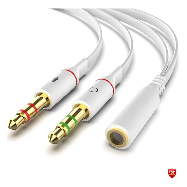 Splitter Convertidor Cable 3.5mm Pc Microfono Audifono