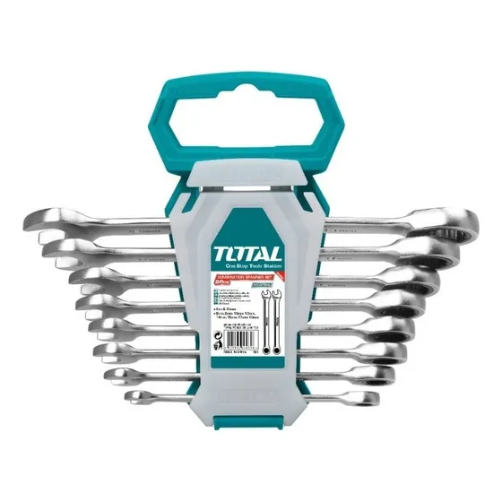 Juegos De Llaves Mixtas Con Ratchet X 8pz Total Tht102rk086
