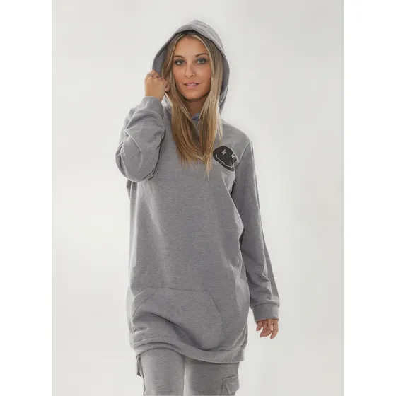 Maxi Buzo Mujer Estampa Espalda Caritas
