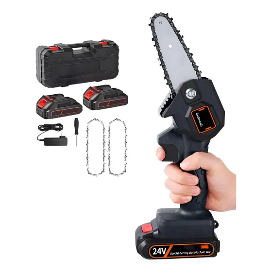 Mini Motosierra Inalambrica Portatil 6 En 1 Con 2 Baterias
