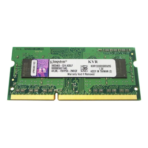 Memoria Kingston Kvr1333d3s8s9/2g 2gb Pc3 10-600 Cl9 204-pin