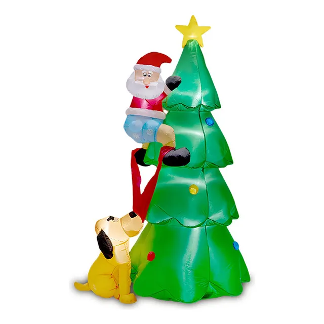 Ornamento Led Para Árvore Natal Com Escalada Do Papai Noel A