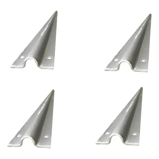4 Guías Riel Inferior Tipo U 3mts Para Rueda Comunello Merik