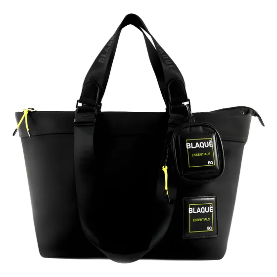 Cartera Bolso Blaque Unisex Microfibra Doble Correa Graff