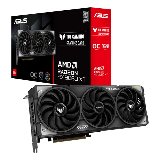 Mercado Livre Placa De Video Asus Rx9060xt 16gb Tuf Gaming Oc Edition image