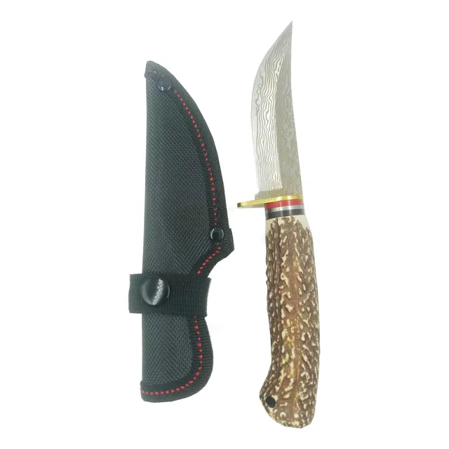 Cuchillo Mano Hoja Grabada Camping Pesca Caza Criollo Asado