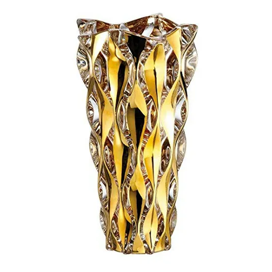 Vaso De Cristal Bohemio 12  | Decoración Europea De Lujo