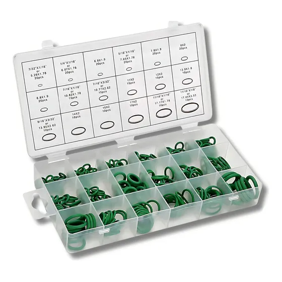 Kit de caja de reparación de aire acondicionado de 270 anillos Oring Green