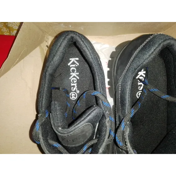 Botas Kickers Negro Nobuck Hombre