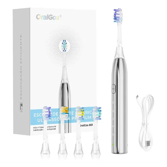 Escova De Dente Elétrica Sônica Db801 Oralgos
