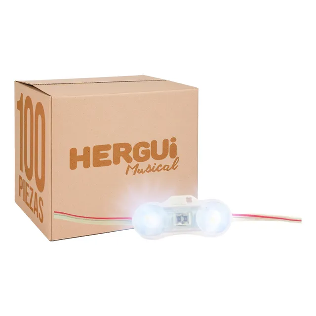 Paq. 100 Pzas. De Modulo 2 Leds Samsung Smd2835 1w Blanco Fr