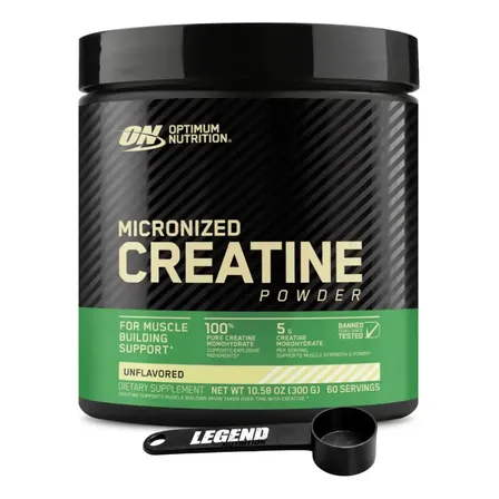 Creatina Optimum Nutrition Legend Nutrition en polvo Sin sabor x 300g