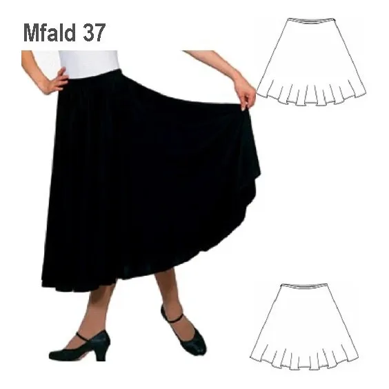 Molde, Patrón Falda Plato Mujer, Falda Para Bailes.