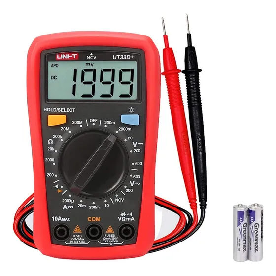 Uni-t UT33D+ Mini Multímetro De Bolsillo Digital Voltímetro Ncv Tester