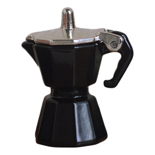 Simulación De Cafetera En Miniatura Para Casa De Negro Simulación De Cafetera En Miniatura Para Casa De Negro