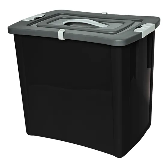 Pote Racao 10kg Porta Container Com Trava E Alça 27l Com Pa