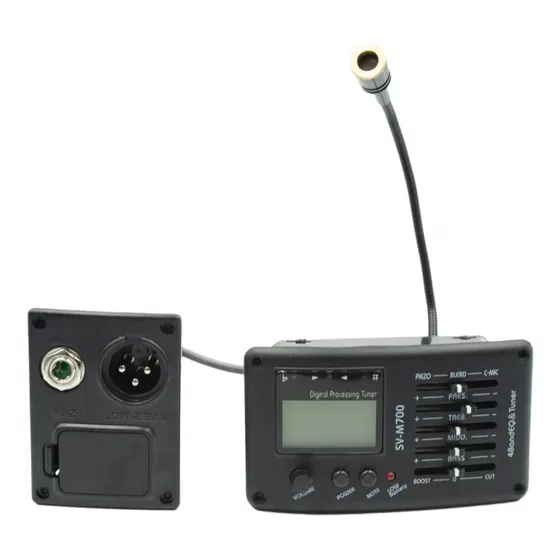 Captador Ativo Cms Violão Sv-m700 Com Microfone