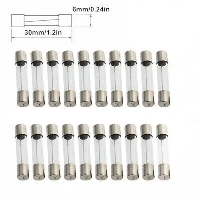 Fusible Cylinder 3amp; Fast Acting Glass 10pzas