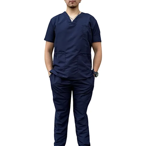 Uniforme Hombre Antifluido Medico Scrub + Obsequio