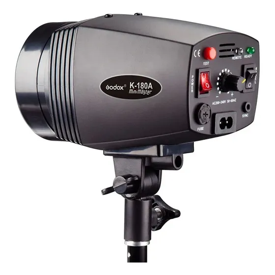 Tocha Flash Para Estúdio Fotográfico Godox K180a 127v