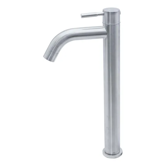 Llave Lavamano Alta Grifo Individual Agua Fria