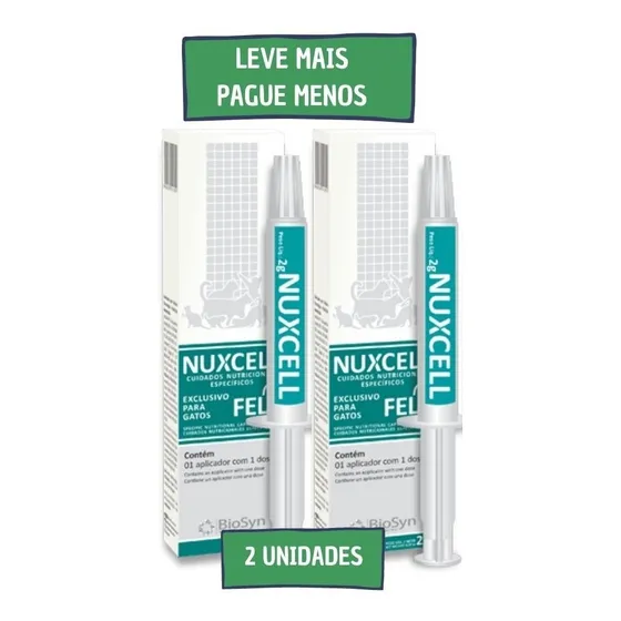 Suplemento Nuxcell Fel Para Gatos Biosyn - 2 Gramas