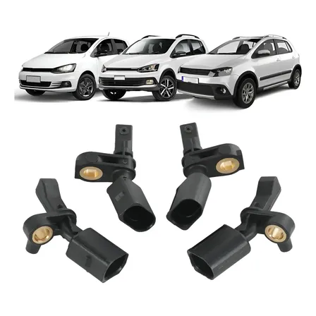 Kit 4 Sensor Freio Abs Vw Fox Voyage Polo Up Wht003860/1/2/3