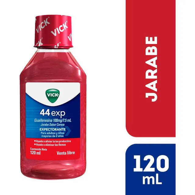 Vick 44 Exp Niños Adultos Jarabe 120 Ml
