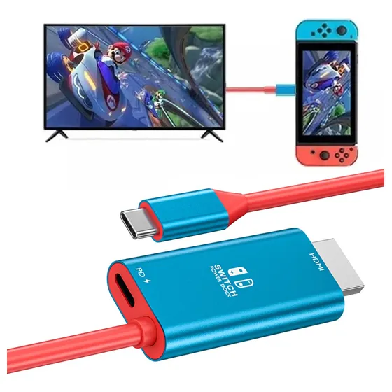 Cable Adaptador Tipo C A Hdmi Para Tv Nintendo Switch & Oled