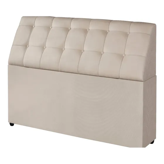 Cabeceira Baú Vaneza Cama Queen Enxoval Estofada Quarto