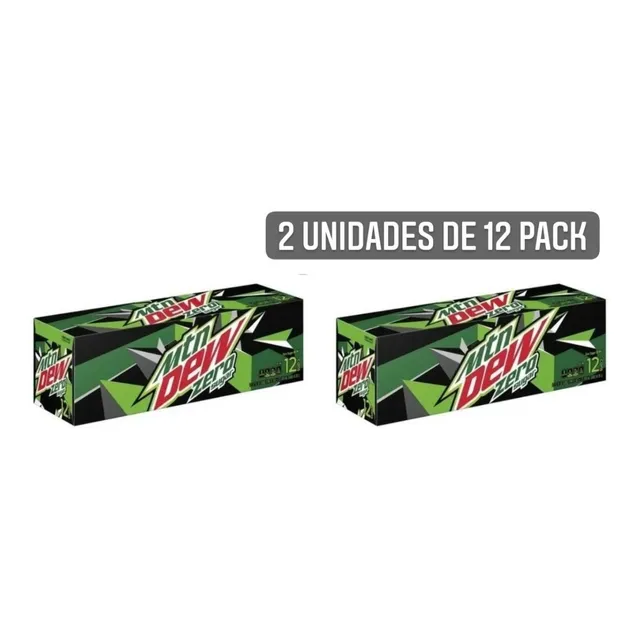 Zero Mountain Dew Sabor Original 12 Pack  Sin Azucar 2unidad
