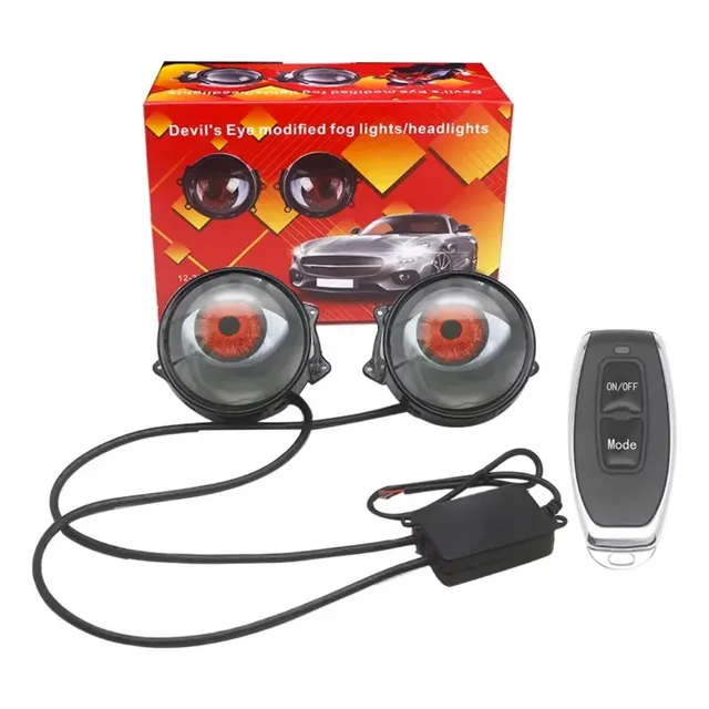 Faro Ojo Led 3  Diseños + Control 12-24v Para Coche