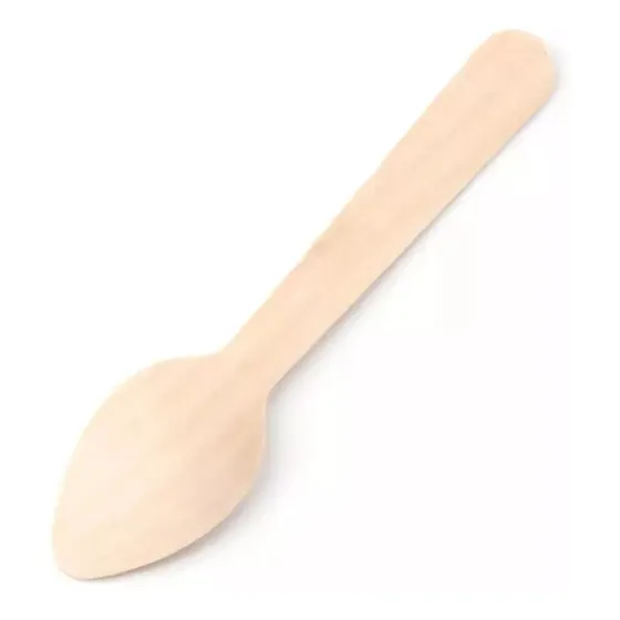 Cucharas Desechables Madera Bambú Helados Gourmet 20unidades