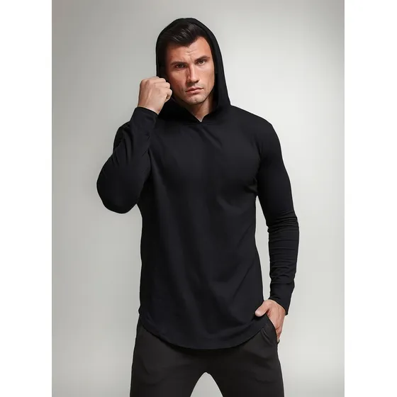 Camiseta Masculina Blusa Capuz Camisa Várias Cores Moda