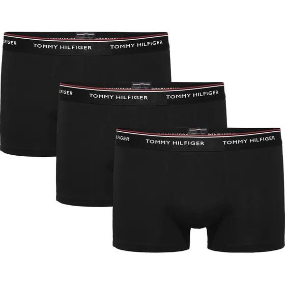 Pack 3 Bóxers Trunk Algodón Elástico Negro Tommy Hilfiger
