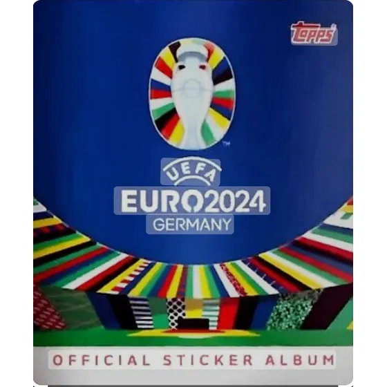 Álbum Eurocopa 2024 Topps 707 Figuritas Con Album Tapa Dura.