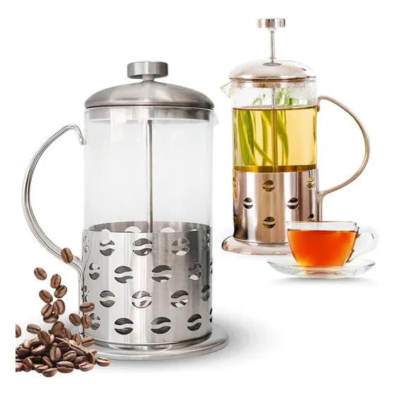 Cafetera Francesa 350ml Vidrio Y Acero Inoxidable Café O Te©