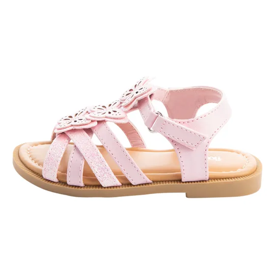 Sandalias Planas Con Diseño De Mariposa Para Niña Pequeña