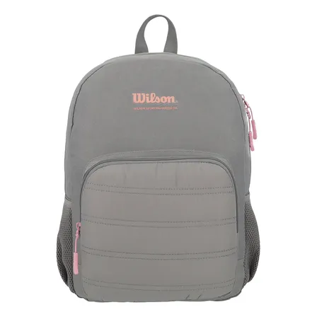 Mochila Wilson Casual Para Laptop, Reforzada Gris Liso