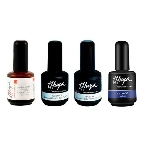 Esmaltes Semipermanentes Thuya X 4 Base +top +primer + Color