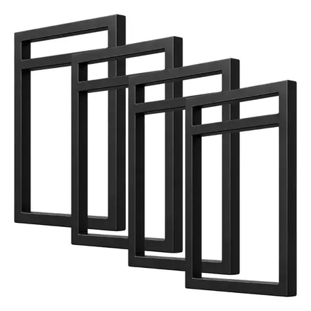 Kit 4 Suportes Prateleira Industrial Metalon 20x20 Premium