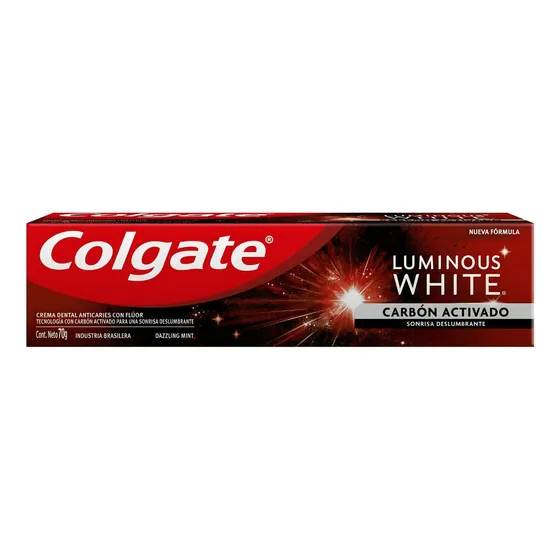 Crema Dental Colgate Luminous White Carbón Activado X 70 G