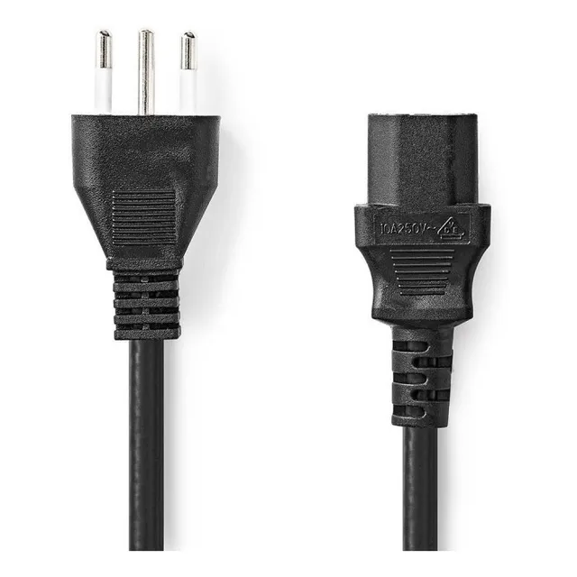 Cable Alim. Macho (c13) A 3 En Linea 1,8mt 0,75mm Manhattan
