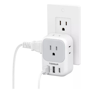 Extensor Multiconector 7 En 1, 3 Puertos Usb, Cargador Extensor Multiconector 7 En 1, 3 Puertos Usb, Cargador