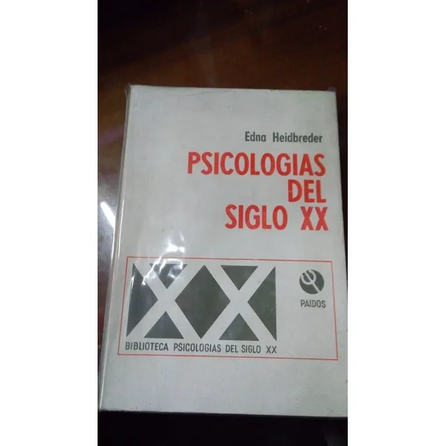 Libro  Psicologías Del Siglo Xx  Heidbreder