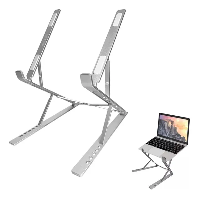 Soporte Elevado De Aluminio Doble Función Para Pc Portatil