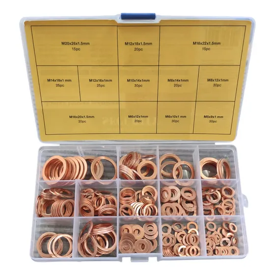 Arandelas De Cobre Caja De 280 Piezas