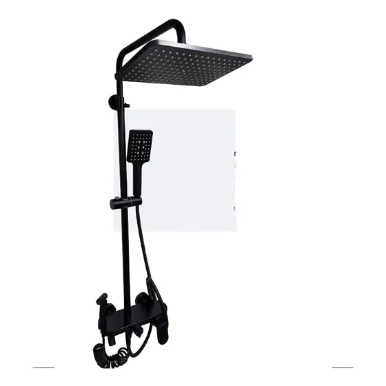 Set De Ducha De Baño Tipo Columna Redonda Altura Ajustable