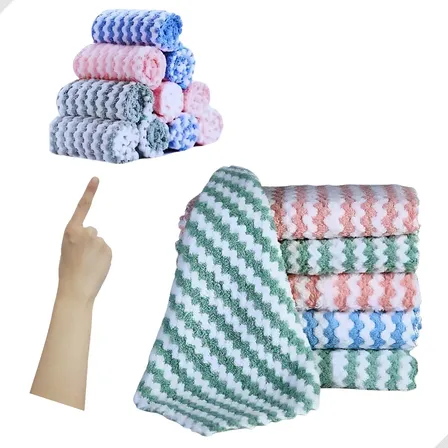 Kit 10 Flanela Microfibra Limpa Vidro Pia Pano Multiuso Sortidos